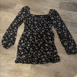 Forever 21 Black Floral Dress